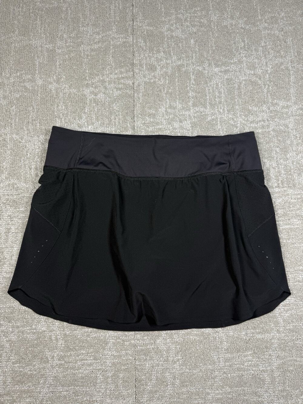 Athleta Black Run With It Active Skort Size Large